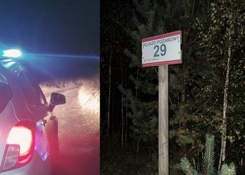 Okonek: Zgubił się w lesie po tym, jak w motocyklu zabrakło paliwa. Akcja poszukiwawcza