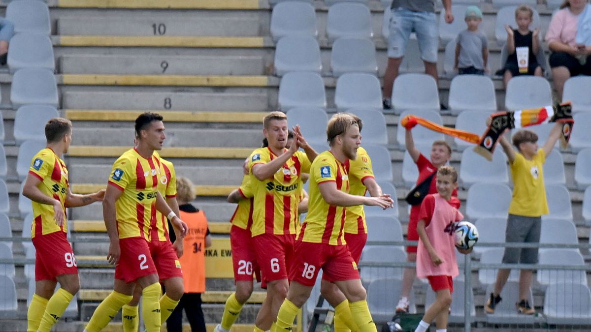 PAP / Piotr Polak / Na zdjęciu: radość piłkarzy Korony Kielce