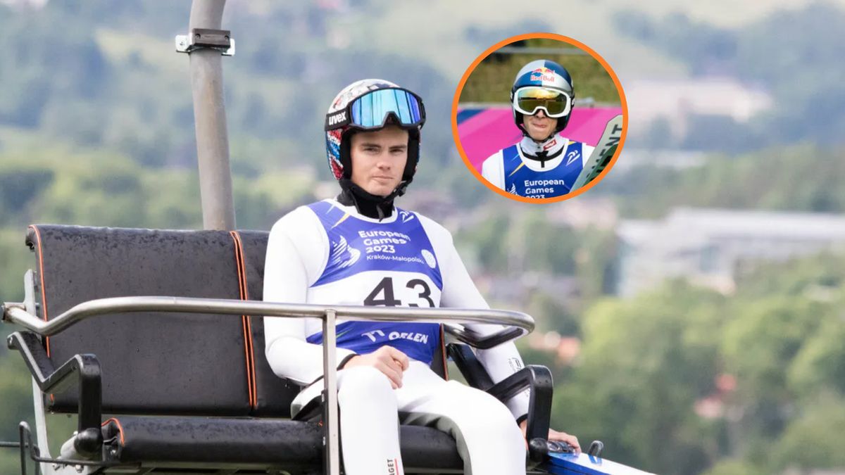 WP SportoweFakty / Kacper Kolenda / Na zdjęciu: Marius Lindvik (w kółku Daniel Tschofenig)