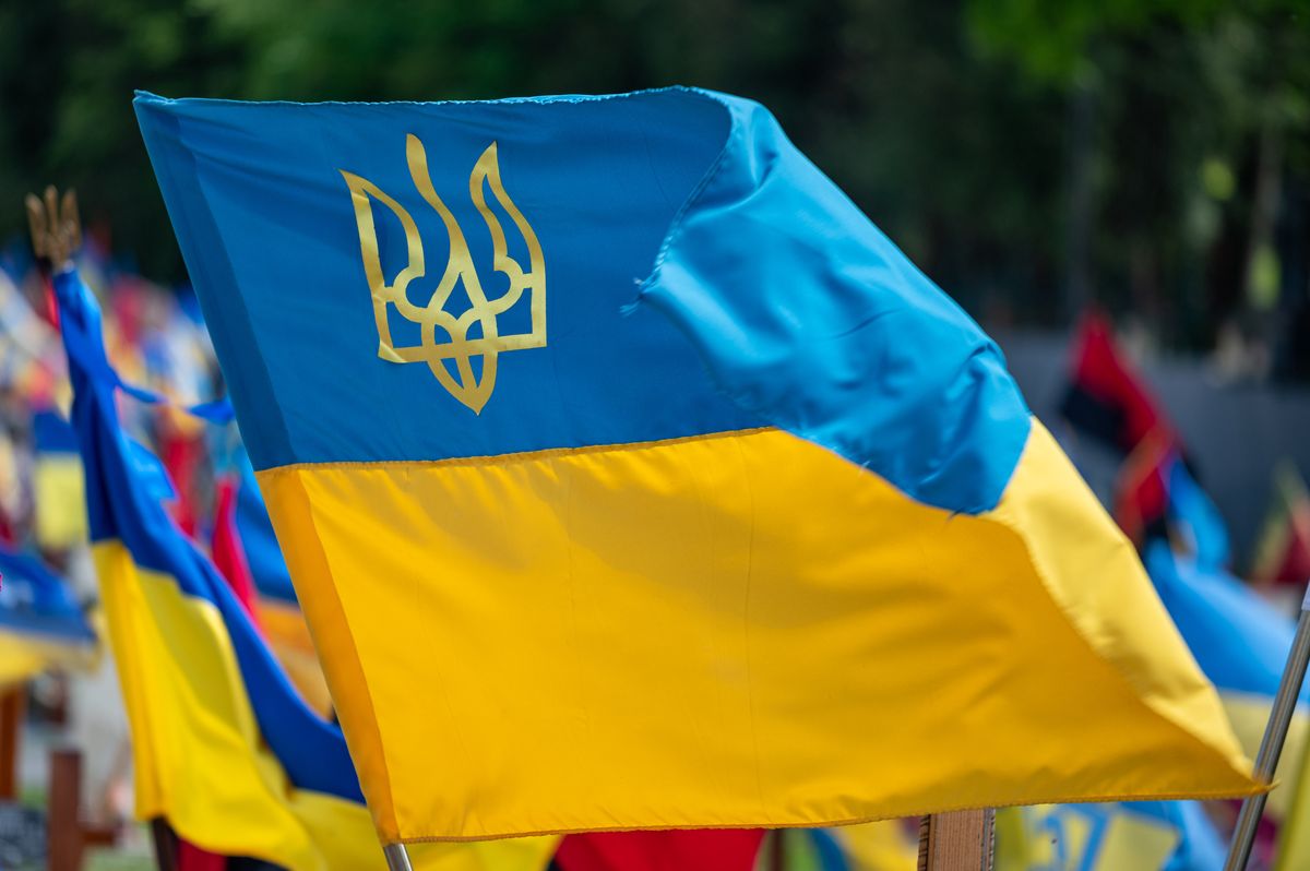 Прапор України (Photo by Stanislav Ivanov/Global Images Ukraine via Getty Images)