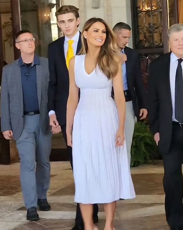 Barron i Melania Trump