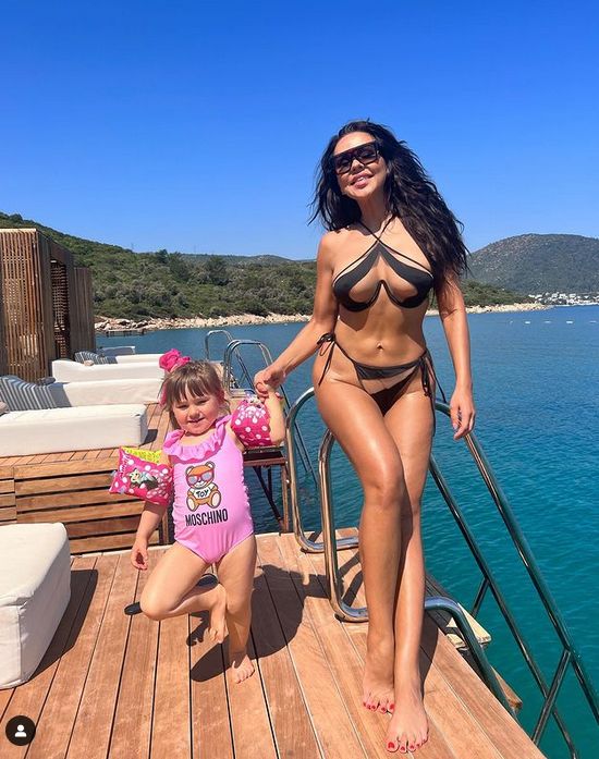 Sylwia Bomba z córką