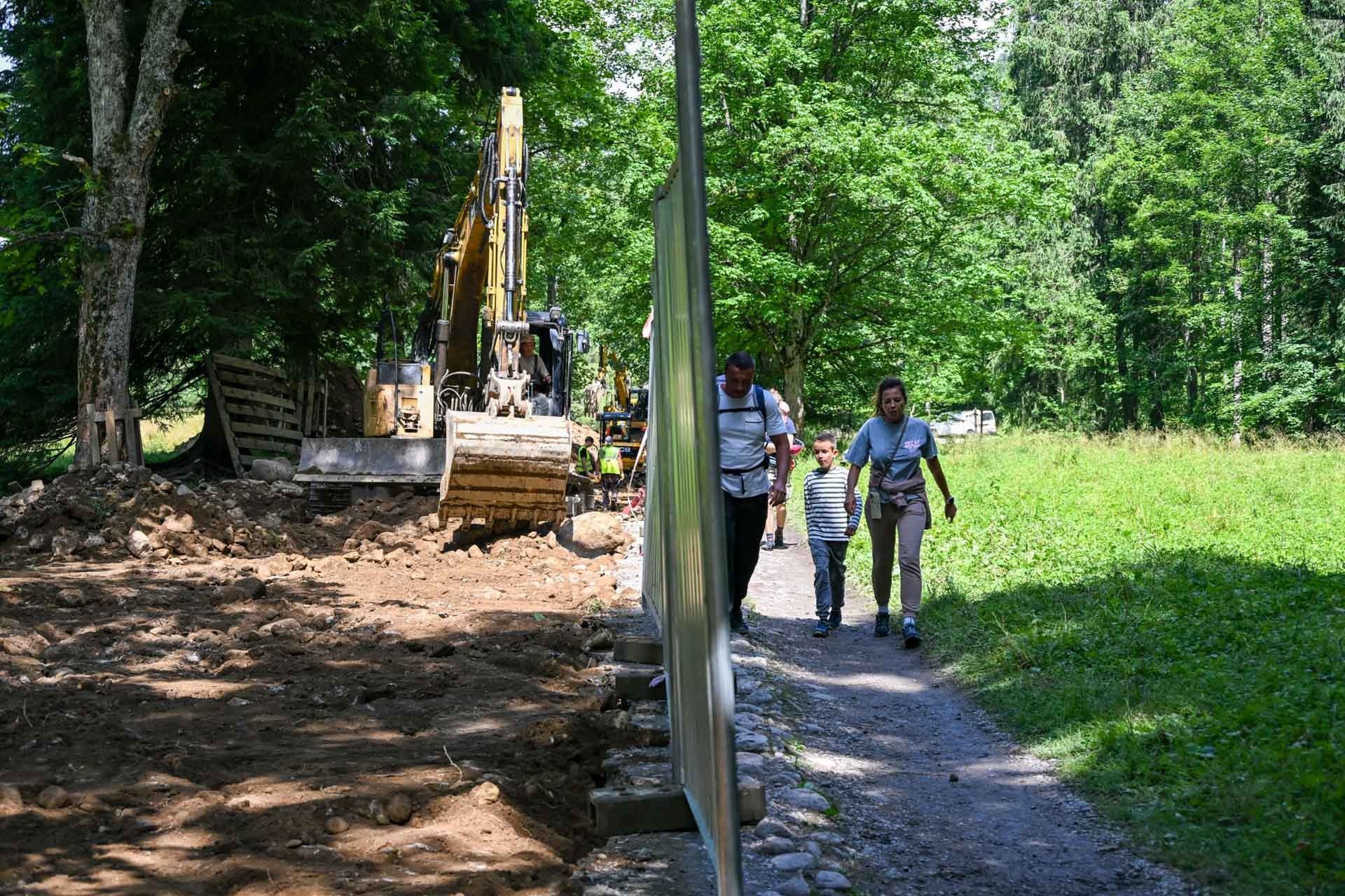 Prace ziemne w Dolinie Kościeliskiej
