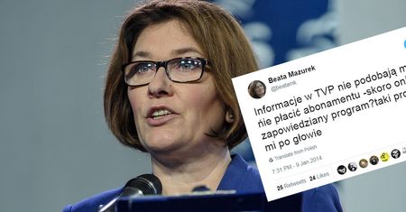 "Mogę nie płacić abonamentu". Odkopali archiwalny wpis rzecznik PiS