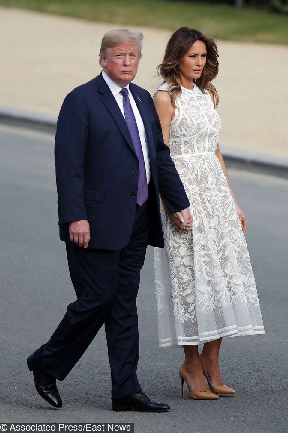 Melania Trump i Donald Trump w Brukseli