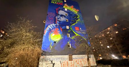 Ten mural to nowy hit Wrocławia. Hołd dla polskiej noblistki