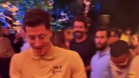 Tak tańczy Lewandowski. Pokazano film z imprezy Barcelony