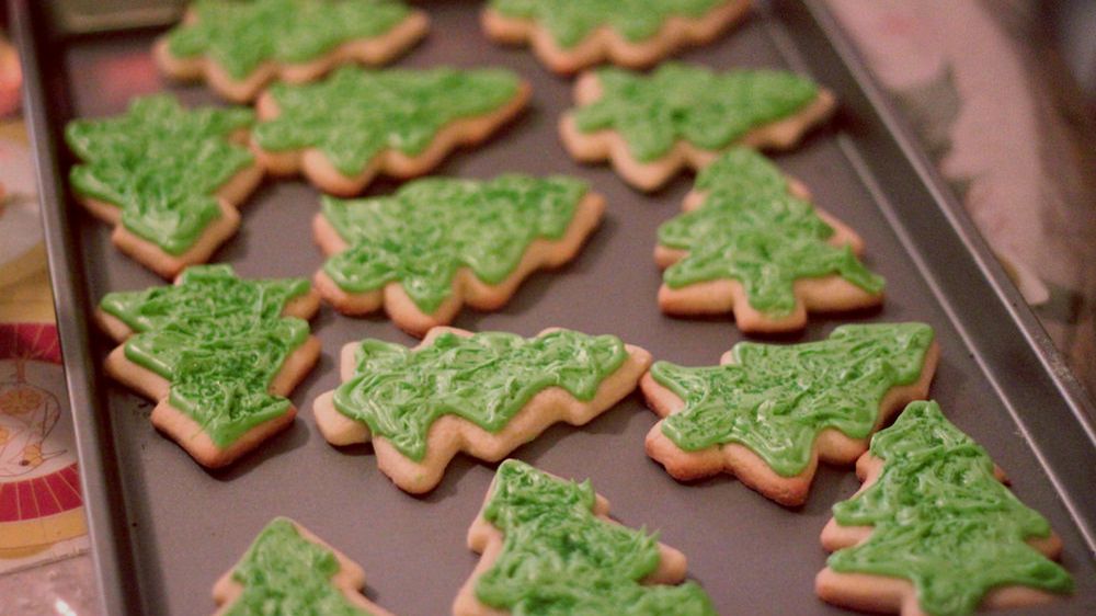 Ciasteczka cukrowe przygotowane z dodatkiem margaryny