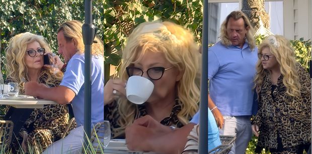 TYLKO NA PUDELKU: Magda Gessler z długowłosym przyjacielem oddaje się relaksowi w Sopocie (ZDJĘCIA)