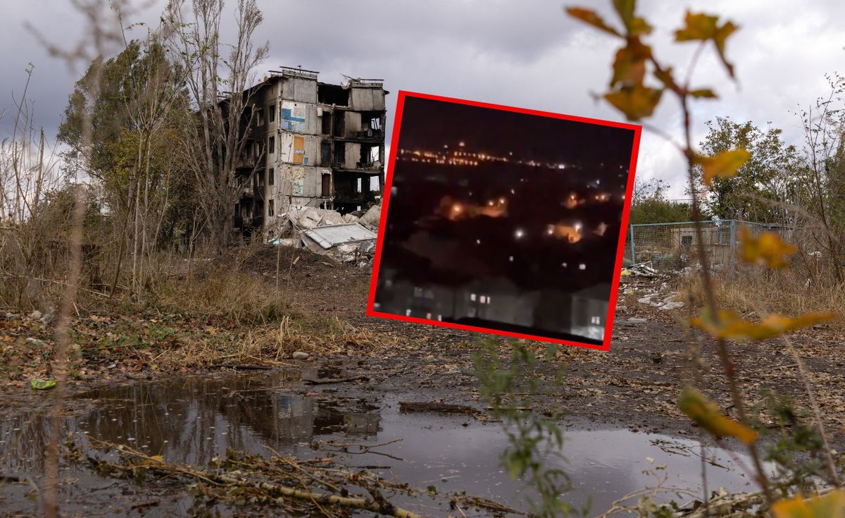 Zniszczenia wojenne w Awdijiwce w obwodzie donieckim.