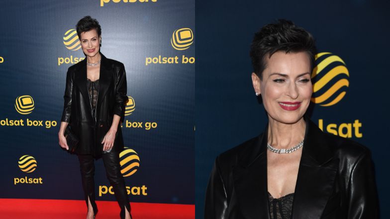 Danuta Stenka zachwyca w ostrej stylizacji na ramówce Polsatu