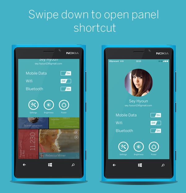 Koncept Windows Phone przygotowany przez Ghaniego Pradita z Indonezji