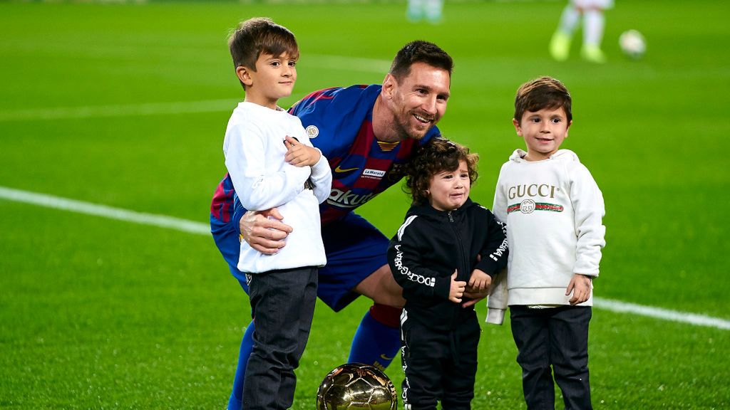 Lionel Messi z dziećmi