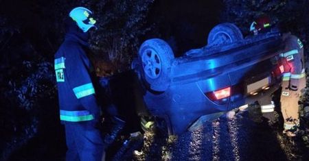 Tragiczny wypadek w gminie Waśniów. Nie żyje młody mężczyzna