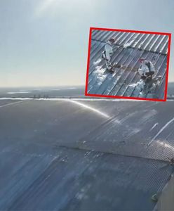 Ratownicy walczą z pożarami po ataku dronów na Czarnobyl