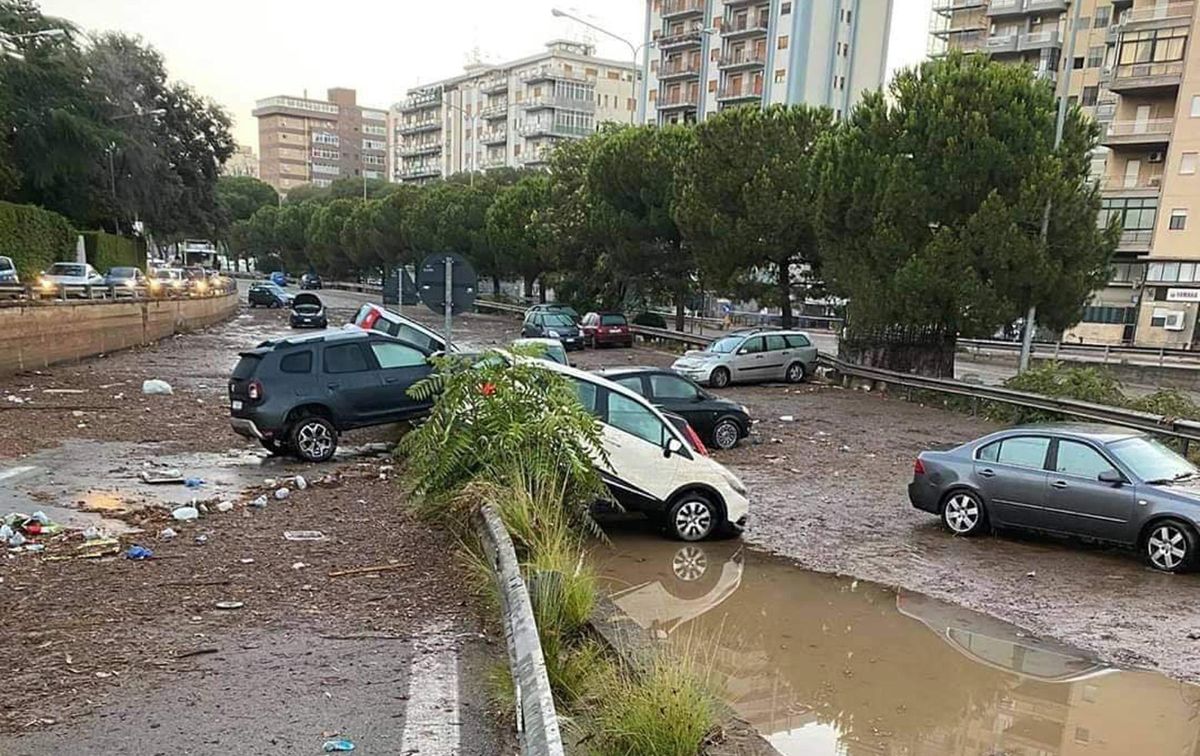 Włochy. Gigantyczna ulewa w Palermo. To była "bomba wodna"