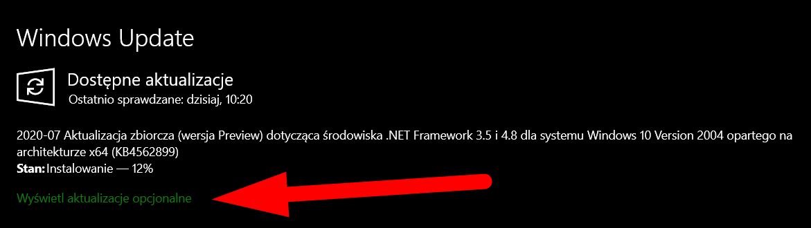 Opisywana aktualizacja jest opcjonalna, trzeba ją pobrać ręcznie, fot. Oskar Ziomek