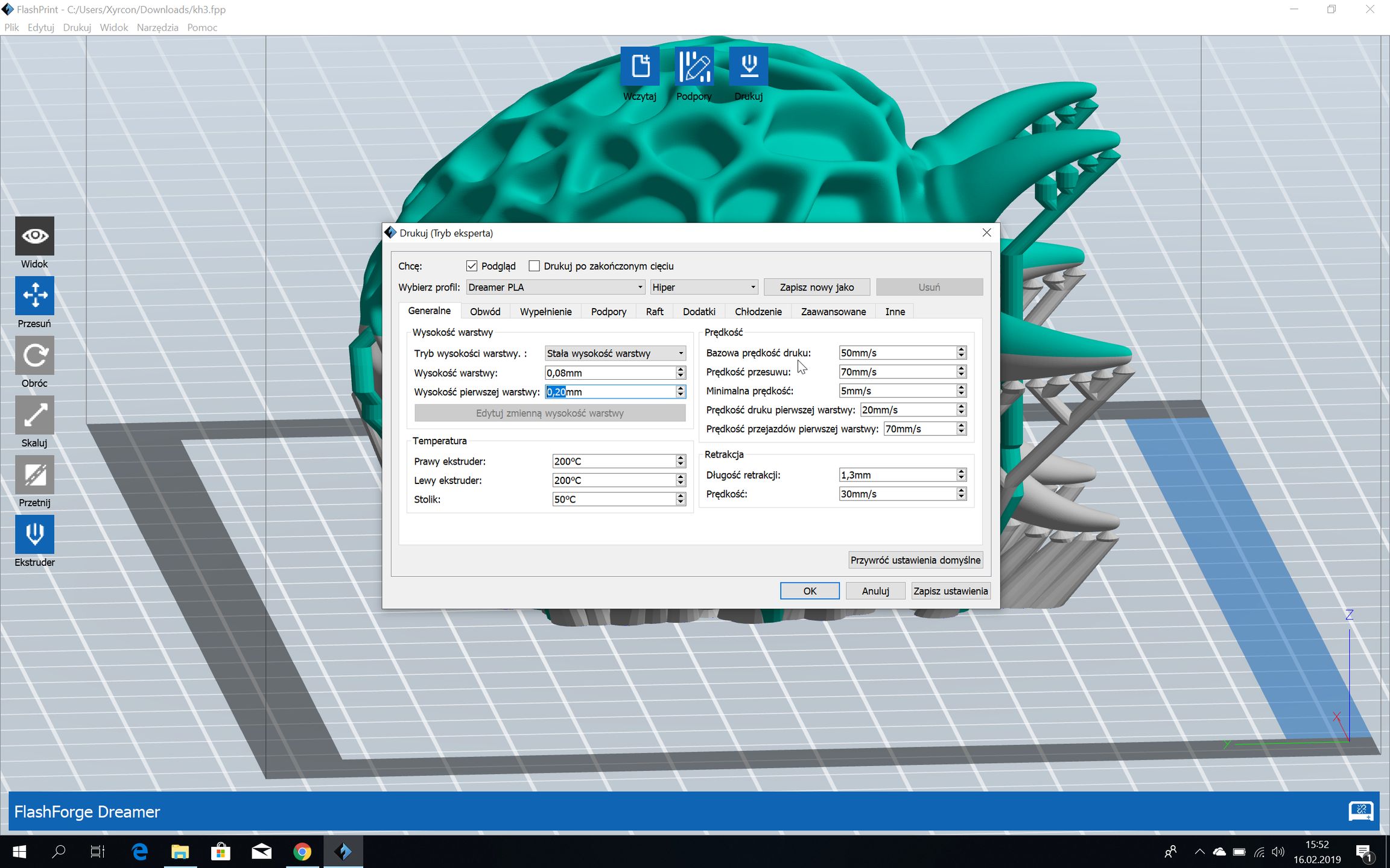 Recenzja FlashForge Dreamer. Druk 3D dwoma materiałami w niezłej cenie 11