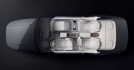 Volvo S90 Excellence - luksusowe wnętrze przedstawione jako rzeźba