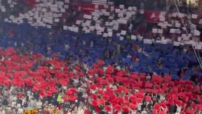 Zrobili flagę Rosji na trybunach, a to nie koniec. Skandaliczne obrazki z meczu