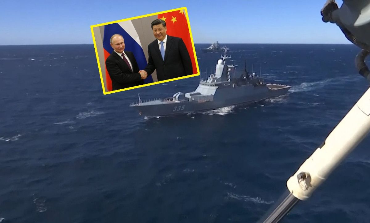  Rosyjska i chińska marynarka wojenna organizują wspólne ćwiczenia na Pacyfiku