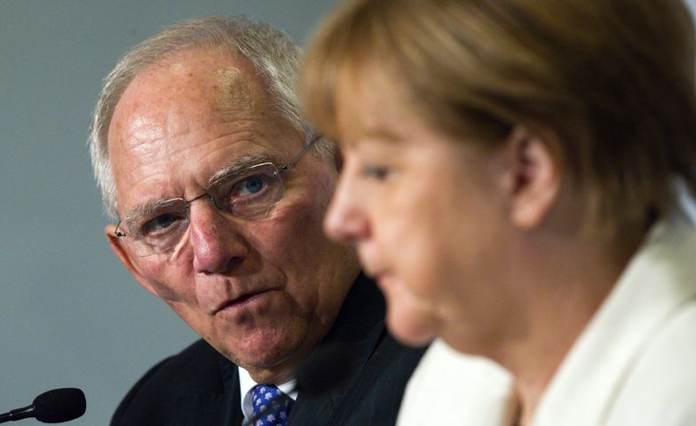 Wolfgang Schaeuble i Angela Merkel