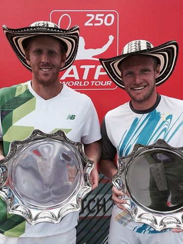 Groth i Guccione nie ukrywali radości po pierwszym wspólnym triumfie w deblu (Foto: Twitter)