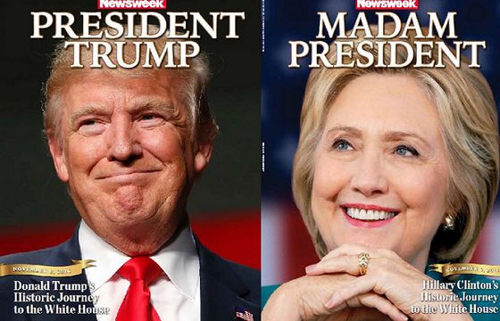 Amerykański „Newsweek” wycofuje 125 tys. egz. numeru ze zwycięską Hillary Clinton na okładce
