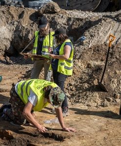Robotnicy znaleźli prawdziwe skarby na placu Krasińskich