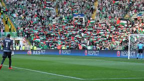 Kibice Celticu Glasgow prowokowali drużynę z Izraela palestyńskimi flagami