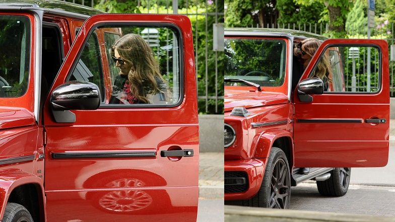 Kwiecista Anna Lewandowska przyjeżdża na "pierwszą w życiu" laminację brwi wartym MILION złotych mercedesem