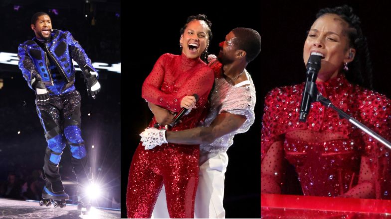 Super Bowl halftime show controversy: Usher's near-fall and Alicia Keys accused of lip-syncing
