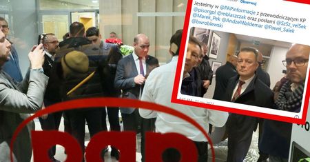 Zarząd PAP wzmocnił ochronę. Posłowie PiS wciąż protestują