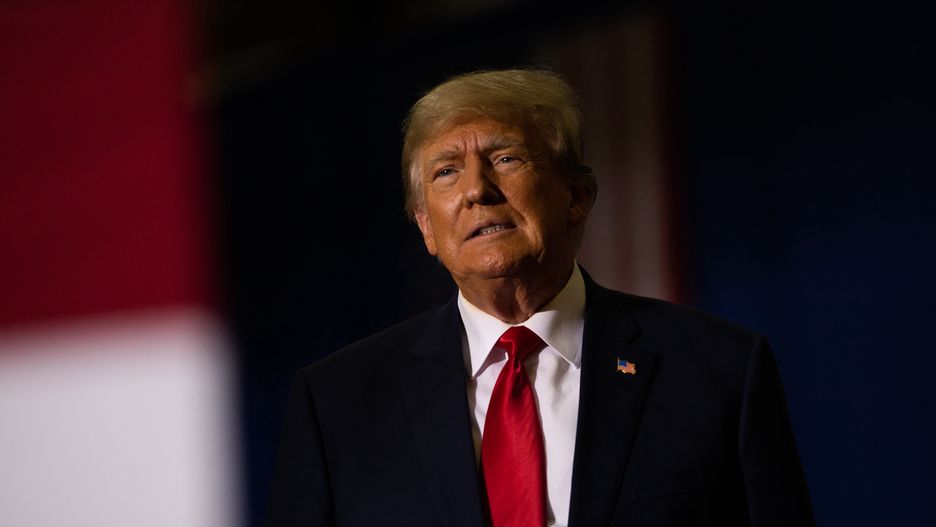 Former President Trump Holds Rally In Warren, Michigan
WARREN, MI - OCTOBER 01: Former President Donald Trump gets ready to speak during a Save America rally on October 1, 2022 in Warren, Michigan. Trump has endorsed Republican gubernatorial candidate Tudor Dixon, Secretary of State candidate Kristina Karamo, Attorney General candidate Matthew DePerno, and Republican businessman John James ahead of the November midterm election. (Photo by Emily Elconin/Getty Images)
Emily Elconin