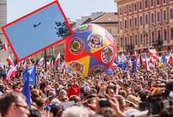 "Do Berlina". Samolot ciągnął z sobą obraźliwy baner