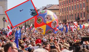 "Do Berlina". Samolot ciągnął z sobą obraźliwy baner