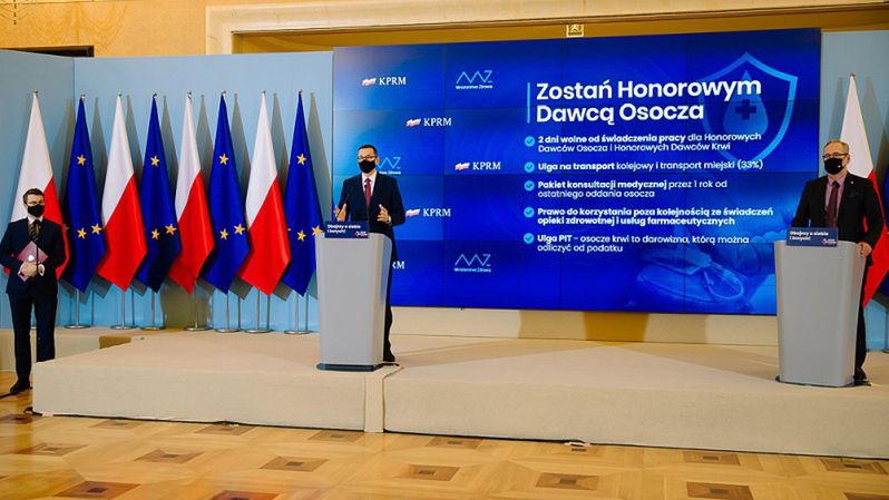 Koronawirus. Nie ma przepisów ws. ulg za oddanie osacza. Mimo zapowiedzi premiera