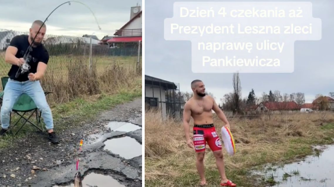 W cztery dni załatwił załatanie dziurawej ulicy