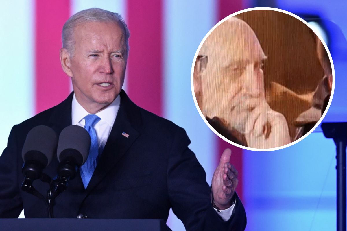 Biden mówił o Rosji. Nagle kamerę skierowano na Macierewicza. Wymowne