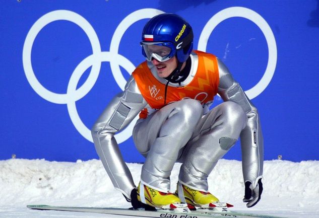 Adam Małysz podczas igrzysk w Salt Lake City/ Foto: Getty Images