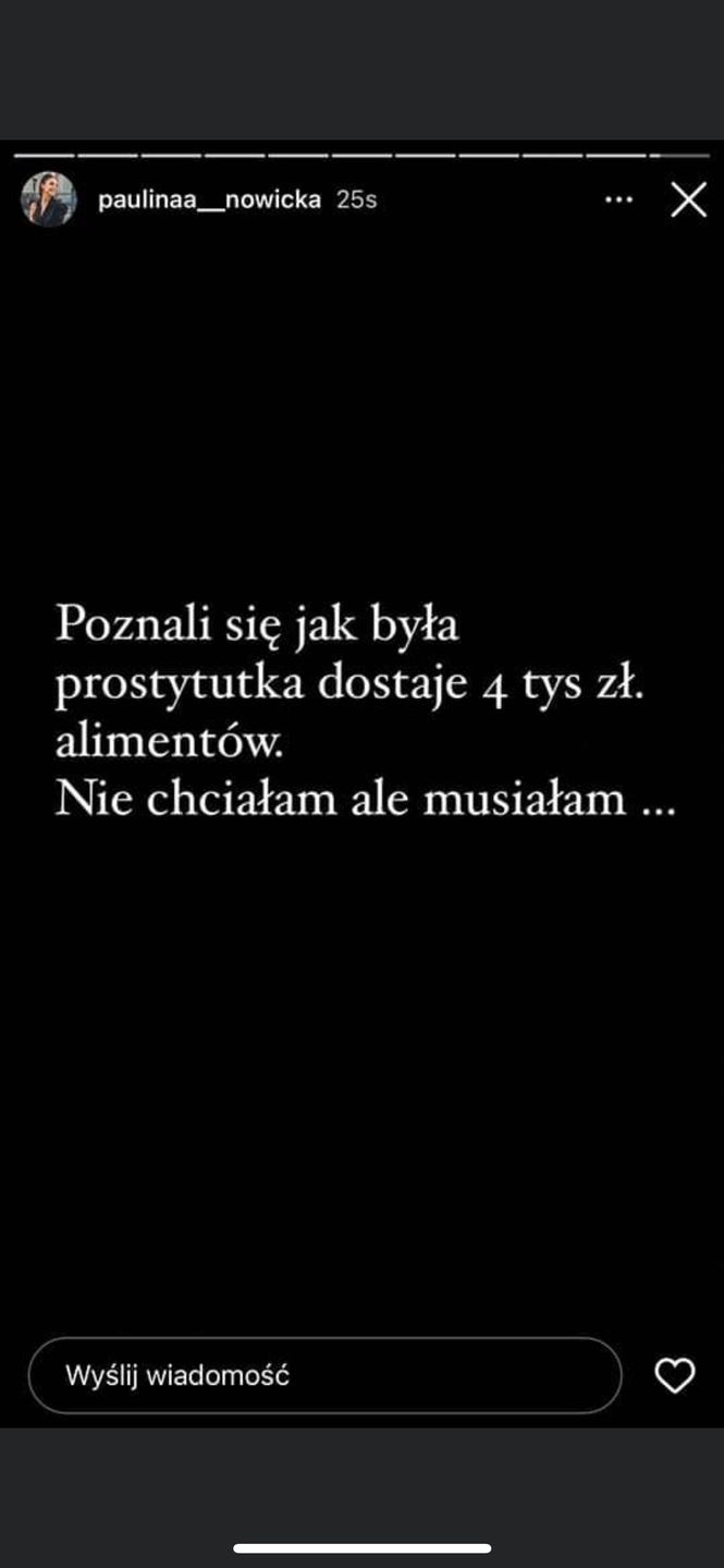 Paulina Nowicka atakuje Ewelinę Taraszkiewicz