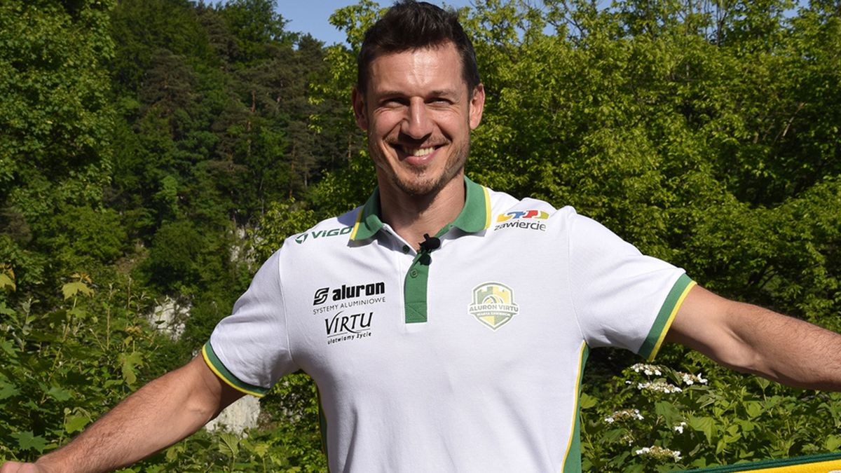 Materiały prasowe / plusliga.pl / Olieg Achrem prezentowany jako nowy gracz Aluronu Virtu Warty Zawiercie