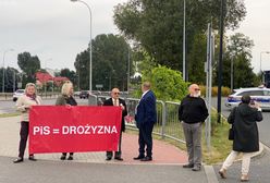 Tak przywitali Kaczyńskiego. Na miejscu policja