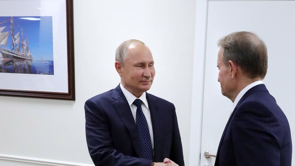 Władimir Putin i Wiktor Medwedczuk