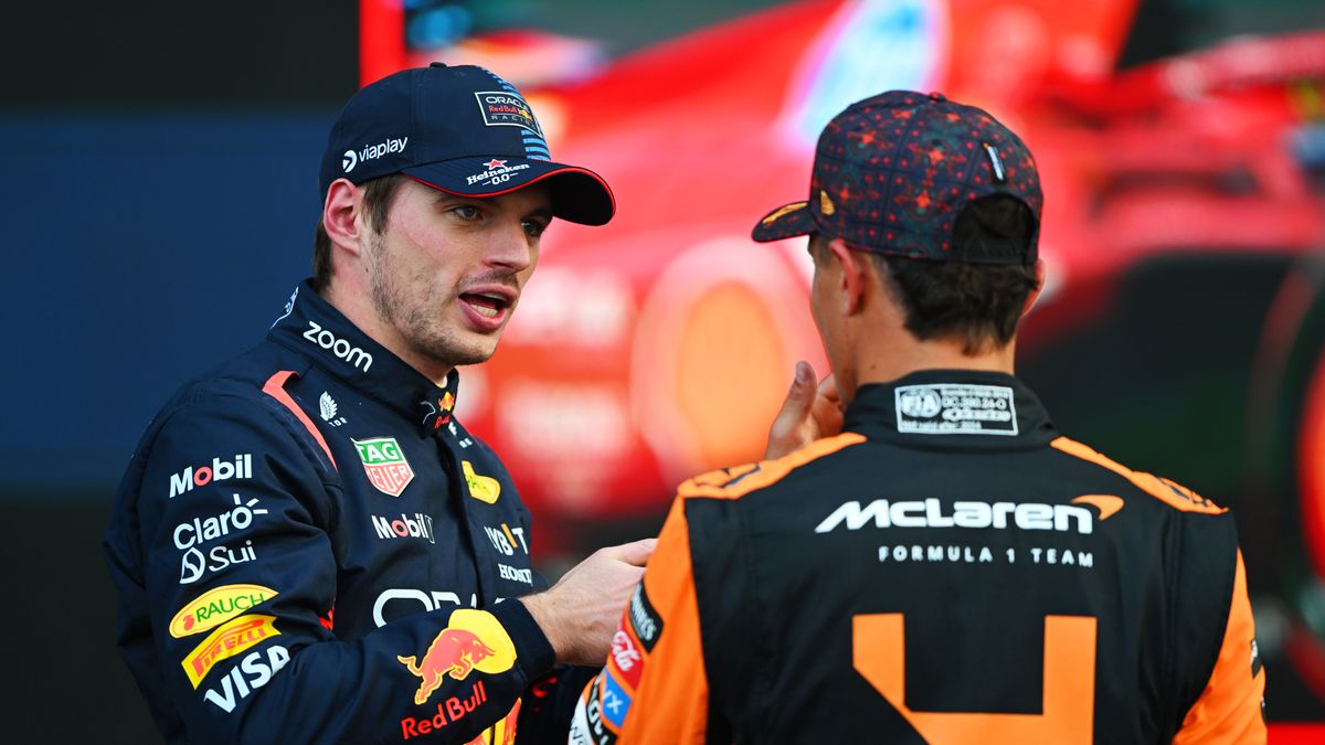 Materiały prasowe / Red Bull / Na zdjęciu: Max Verstappen (z lewej) i Lando Norris