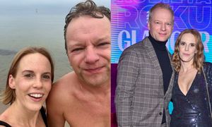 Maciej Stuhr z żoną rozpoczynają sezon na morsowanie. "Ty szczęśliwa. Maciek chyba troszkę mniej" (FOTO)