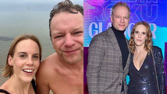 Maciej Stuhr z żoną rozpoczynają sezon na morsowanie. "Ty szczęśliwa. Maciek chyba troszkę mniej" (FOTO)
