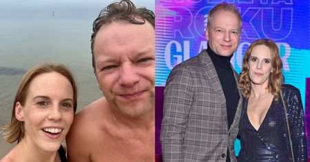 Maciej Stuhr z żoną rozpoczynają sezon na morsowanie. "Ty szczęśliwa. Maciek chyba troszkę mniej" (FOTO)