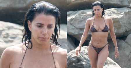 51-letnia Eva Longoria wypoczywa w Marbelli. Aktorka zachwyciła formą, pluskając się w Morzu Śródziemnym (FOTO)