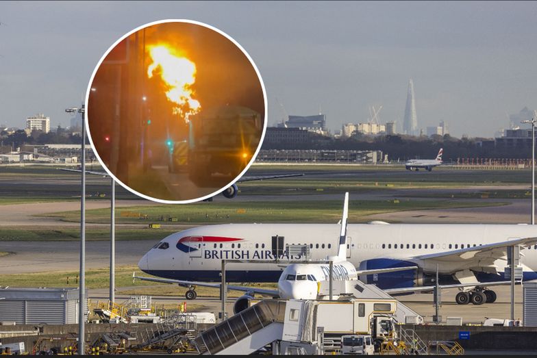 Heathrow zamknięte. Pożar jednego z obiektów sparaliżował lotnisko